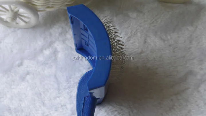 كلب القط الاستحمام أداة تهذيب الشعر فرشاة من المشمع مع بسيطة البلاستيك مقبض Dog Cat Bathing Grooming Tool Brush with Simple Plastic Handle