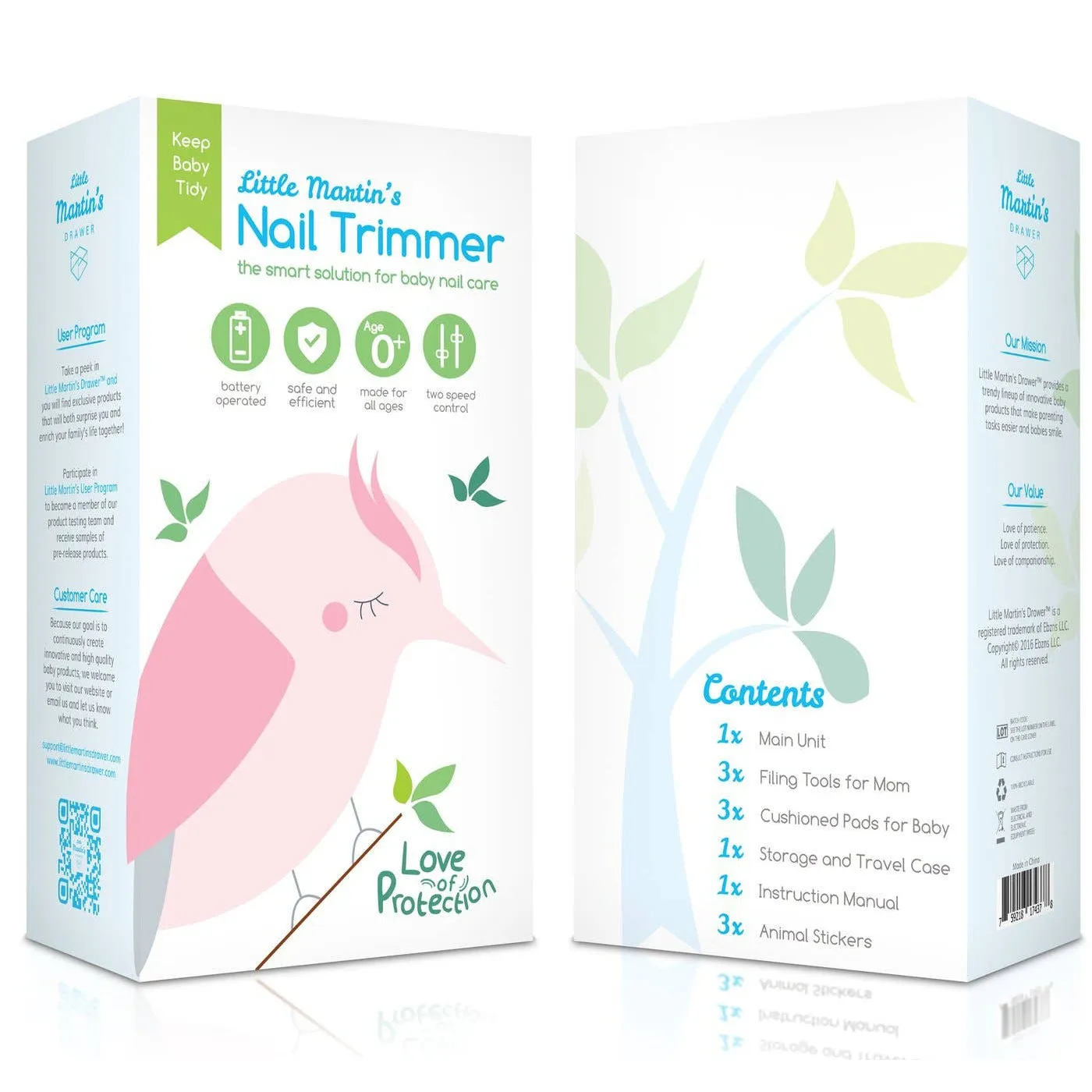 Baby Electric Nail Trimmer with Light