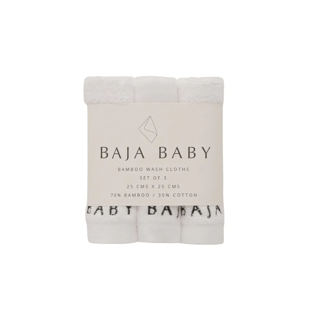 Bamboo/Cotton Wash Cloths | 3 Pack