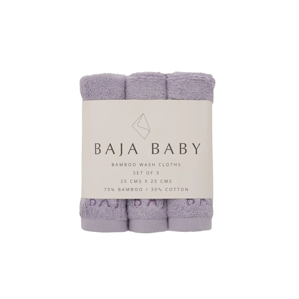 Bamboo/Cotton Wash Cloths | 3 Pack