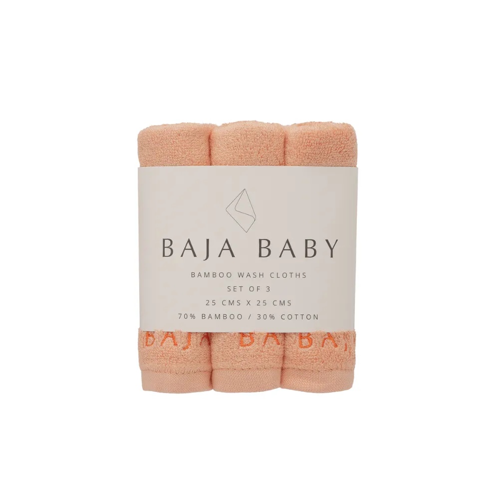 Bamboo/Cotton Wash Cloths | 3 Pack