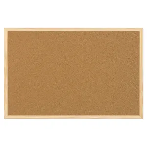 Cork Board Pins Corkboard Pinboard Notice Large Memo Photos Wooden Frame Wall