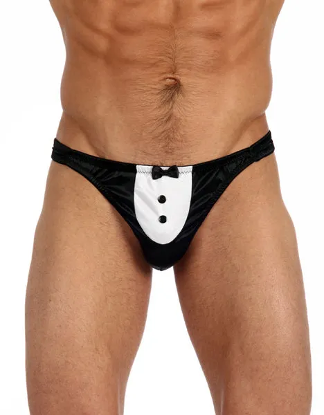 Elegant Tuxedo with Tails Thong by Gregg Home
