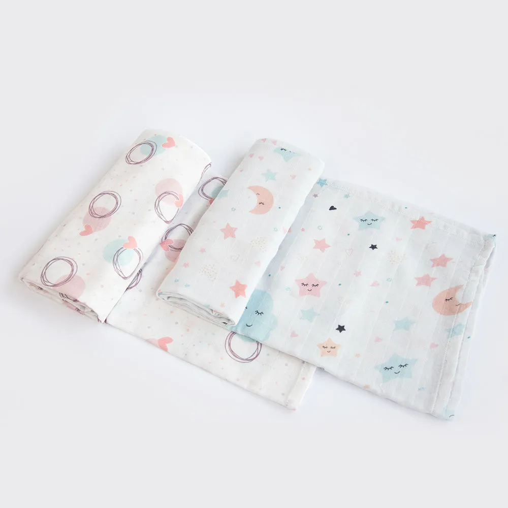 In The Sky Muslin Essentials - Set Of 6