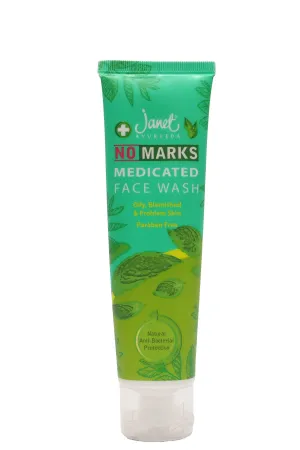 Janet No marks Medicated Face Wash for Oily, Blemished & Problem Skin (100ml)