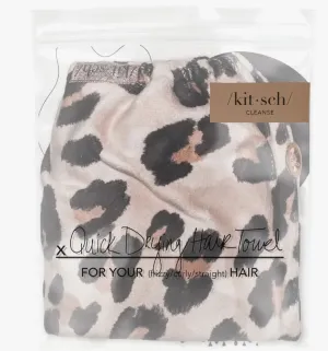 KITSCH: Quick Dry Hair Towel - Leopard