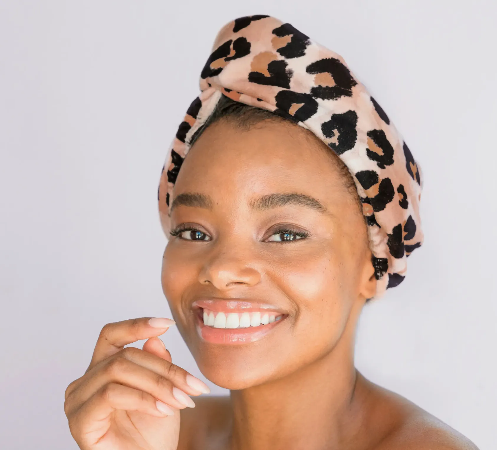 KITSCH: Quick Dry Hair Towel - Leopard