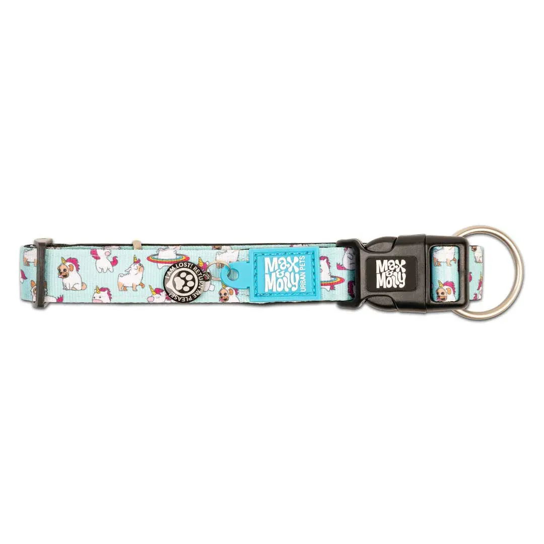 Max & Molly Unicorn Smart ID Dog Collar Medium