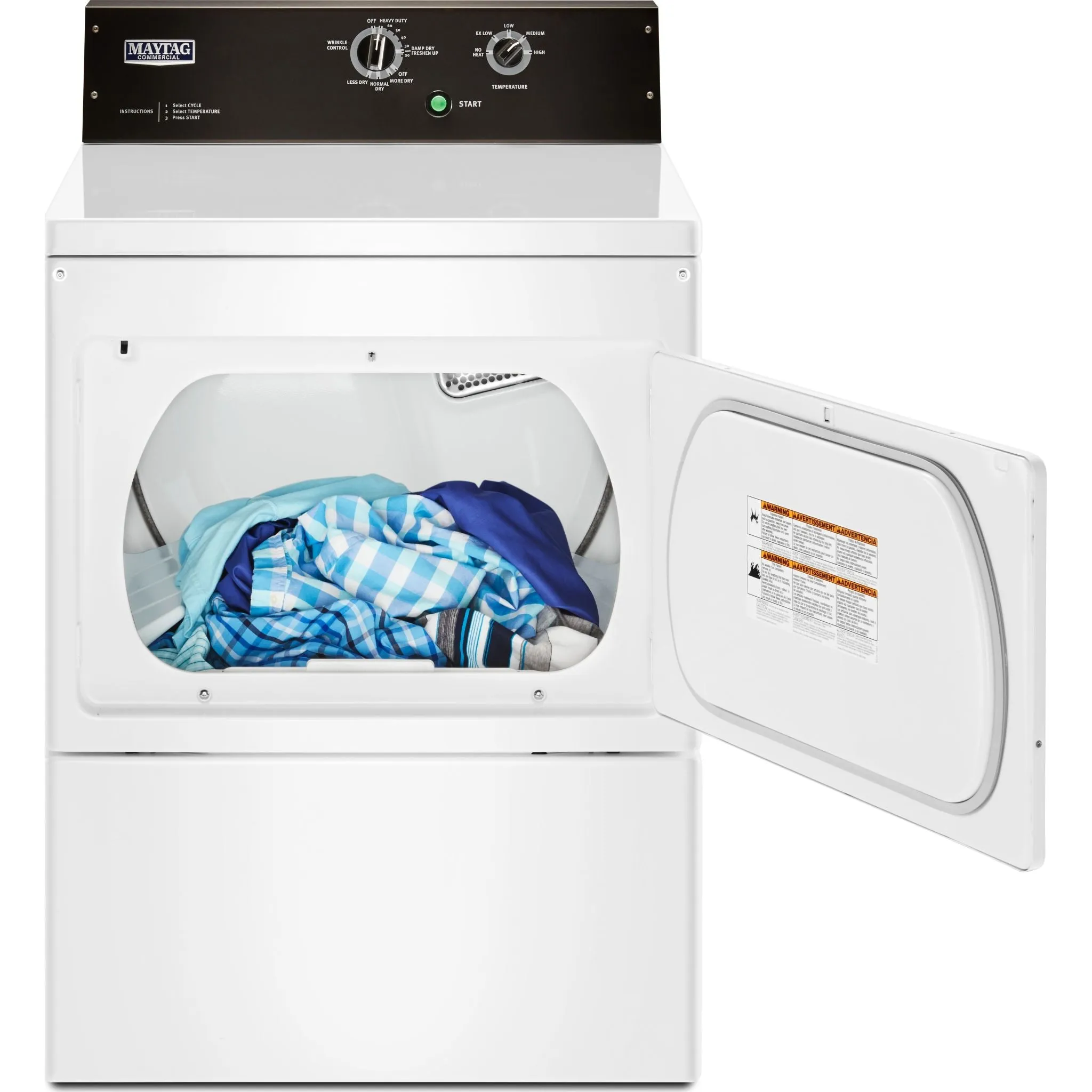 Maytag 7.4 cu. ft. COMMERCIAL-GRADE RESIDENTIAL DRYER (YMEDP575GW)