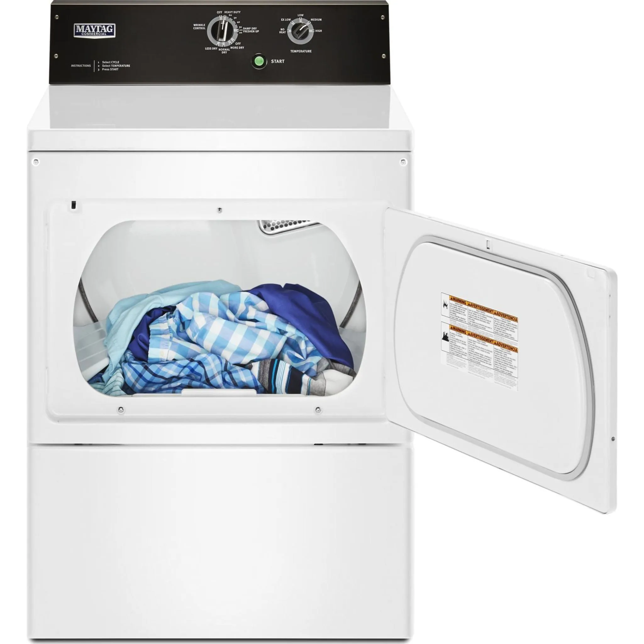 Maytag 7.4 cu. ft. COMMERCIAL-GRADE RESIDENTIAL DRYER (YMEDP575GW)