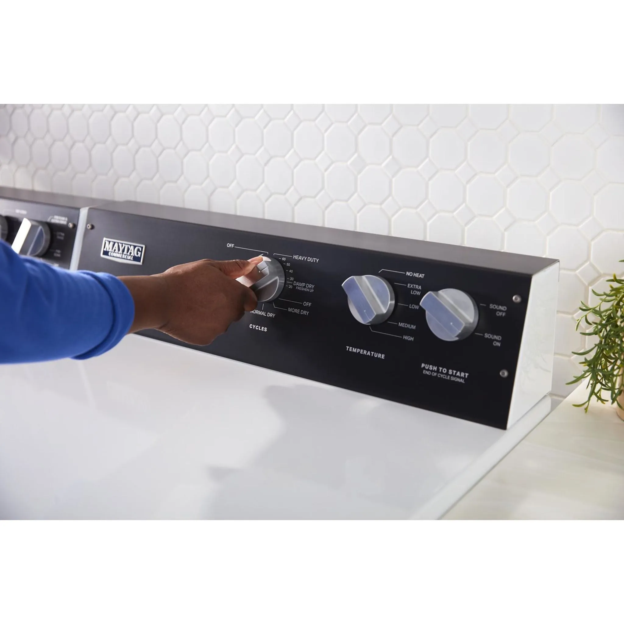 Maytag Commercial-Grade Residential Dryer - 7.4 cu. ft. (YMEDP586GW)