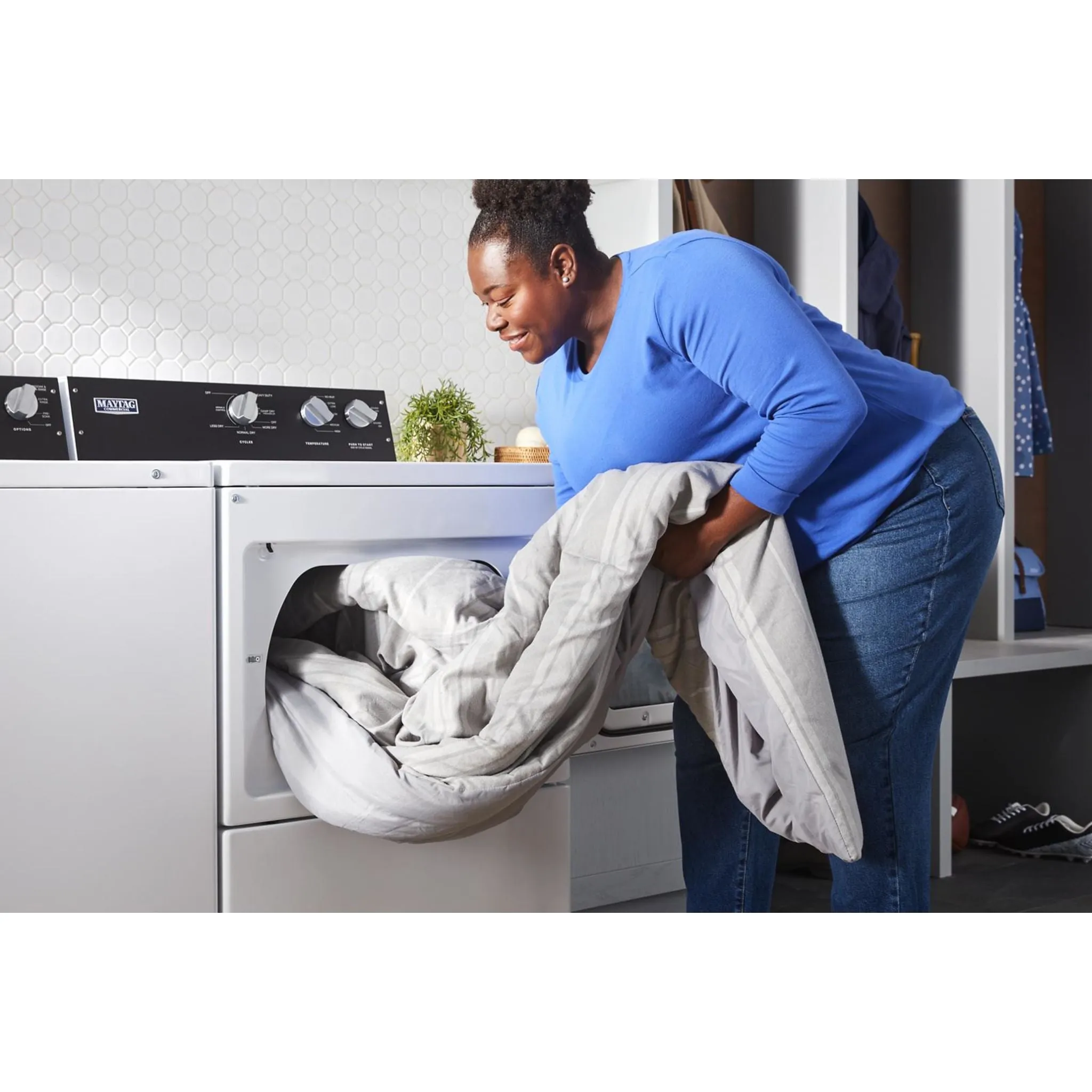Maytag Commercial-Grade Residential Dryer - 7.4 cu. ft. (YMEDP586GW)