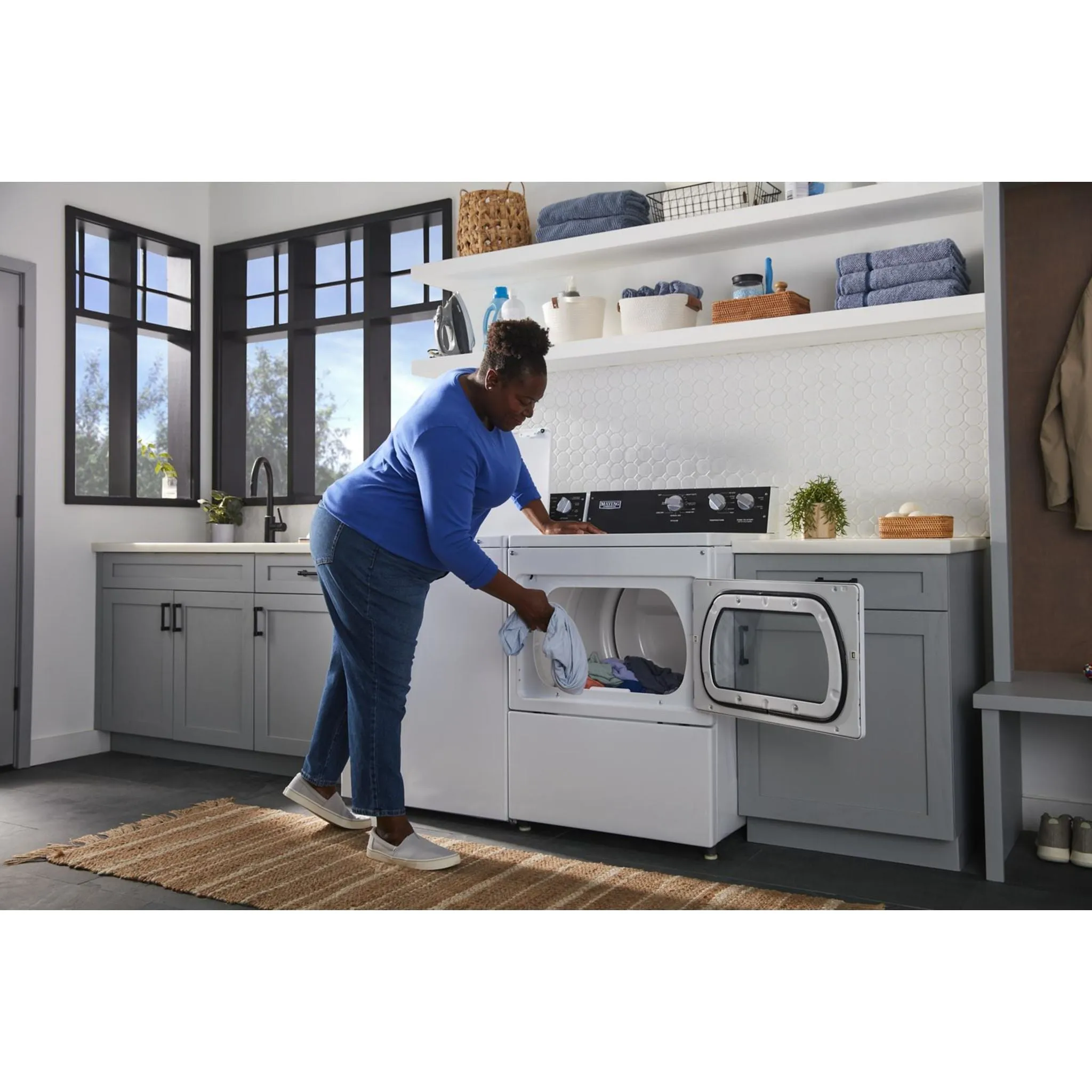 Maytag Commercial-Grade Residential Dryer - 7.4 cu. ft. (YMEDP586GW)