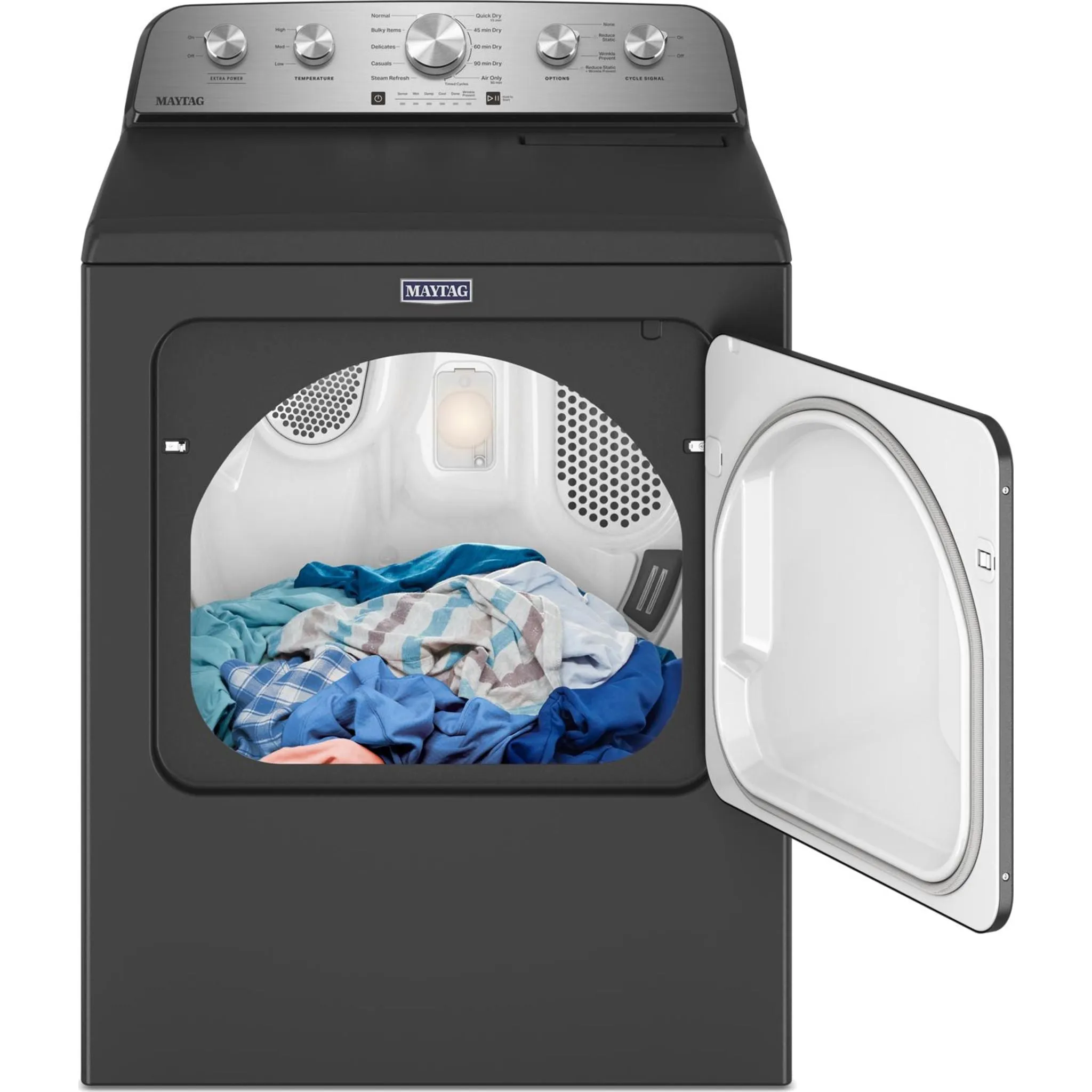 Maytag Top Load Gas Dryer with Steam-Enhanced Cycles - 7.0 cu. ft. (MGD5430PBK)