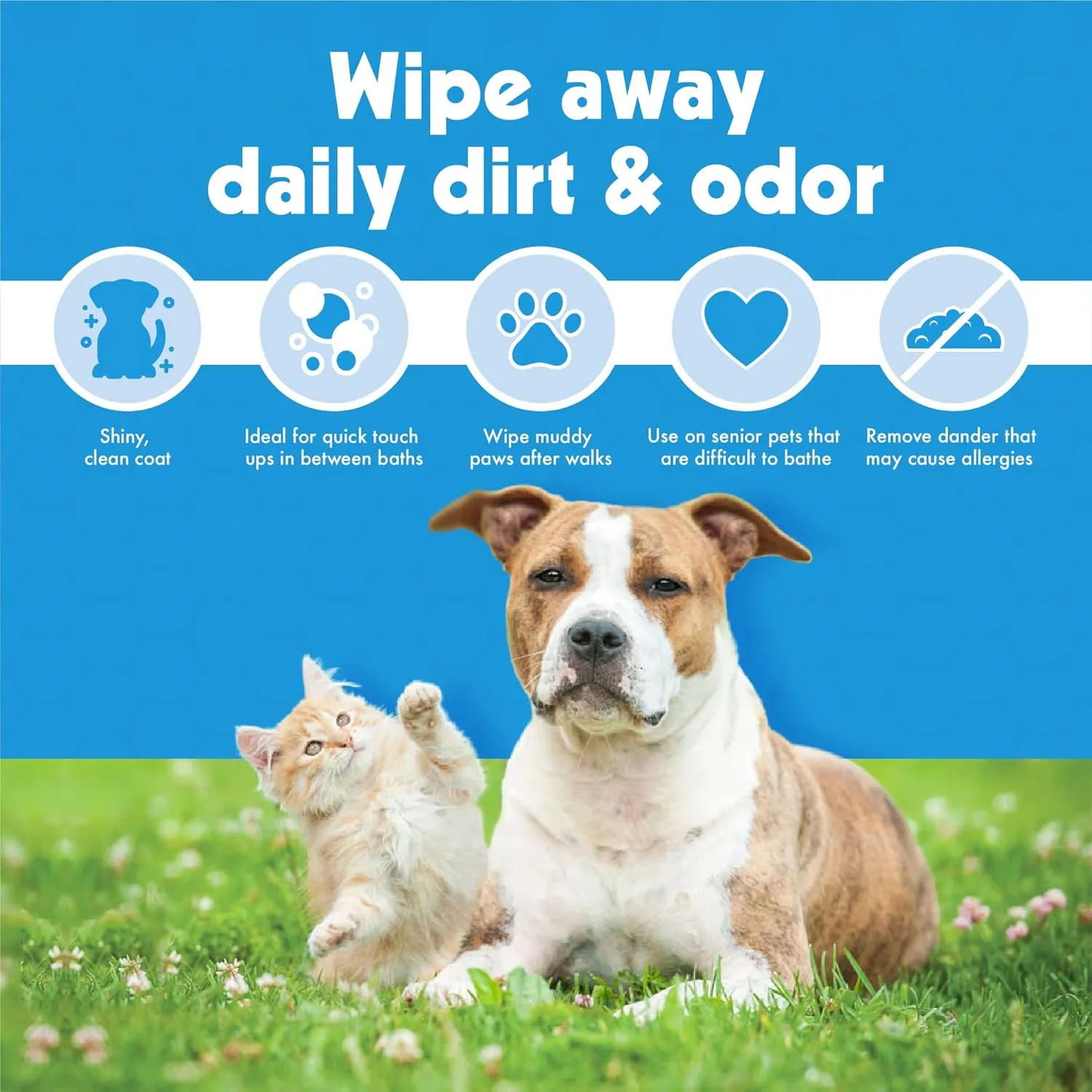 Petkin Big N' Thick Petwipes 100 ct