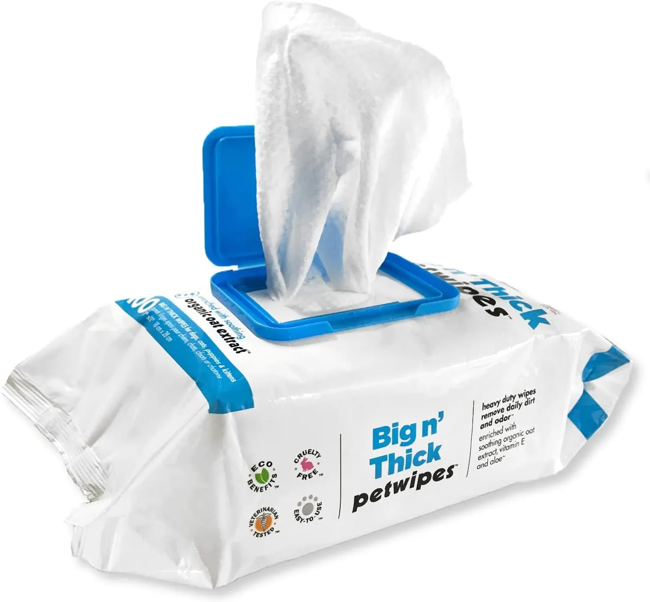 Petkin Big N' Thick Petwipes 100 ct
