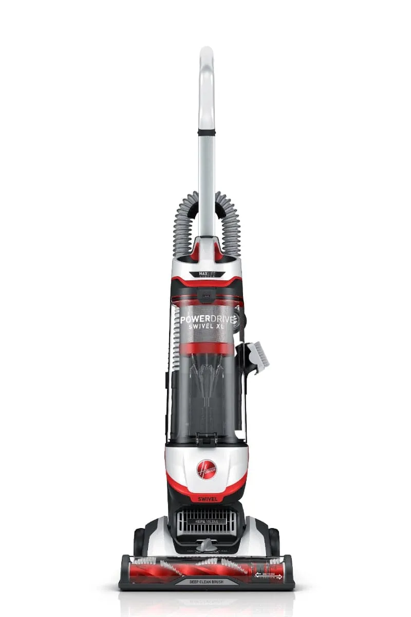 PowerDrive Swivel XL Bagless Upright Vacuum Cleaner with HEPA Media Filtration