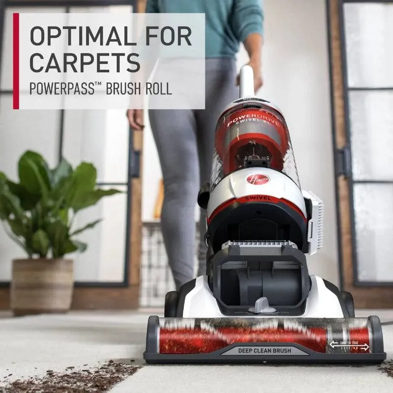PowerDrive Swivel XL Bagless Upright Vacuum Cleaner with HEPA Media Filtration