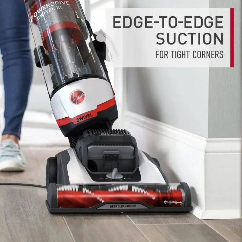 PowerDrive Swivel XL Bagless Upright Vacuum Cleaner with HEPA Media Filtration