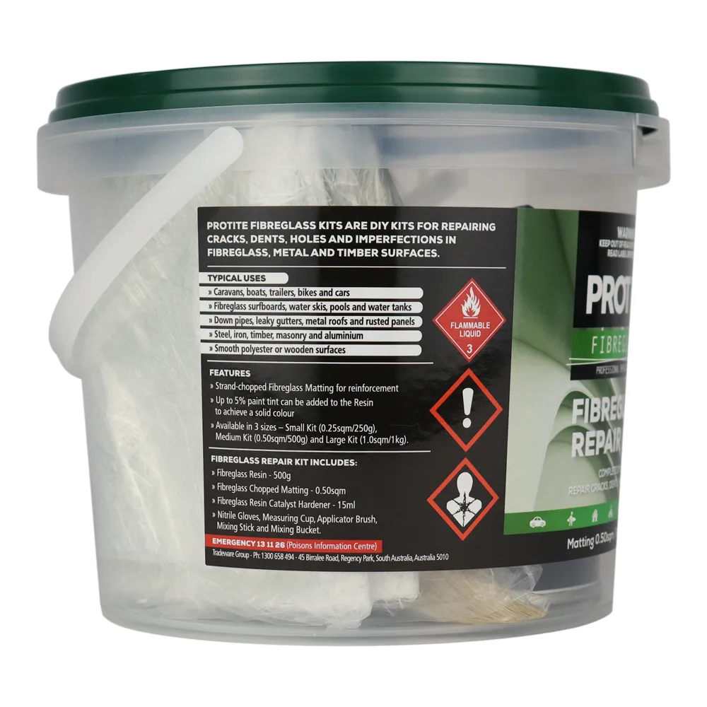 Protite Fibreglass Repair 500ml Kit Complete DIY System