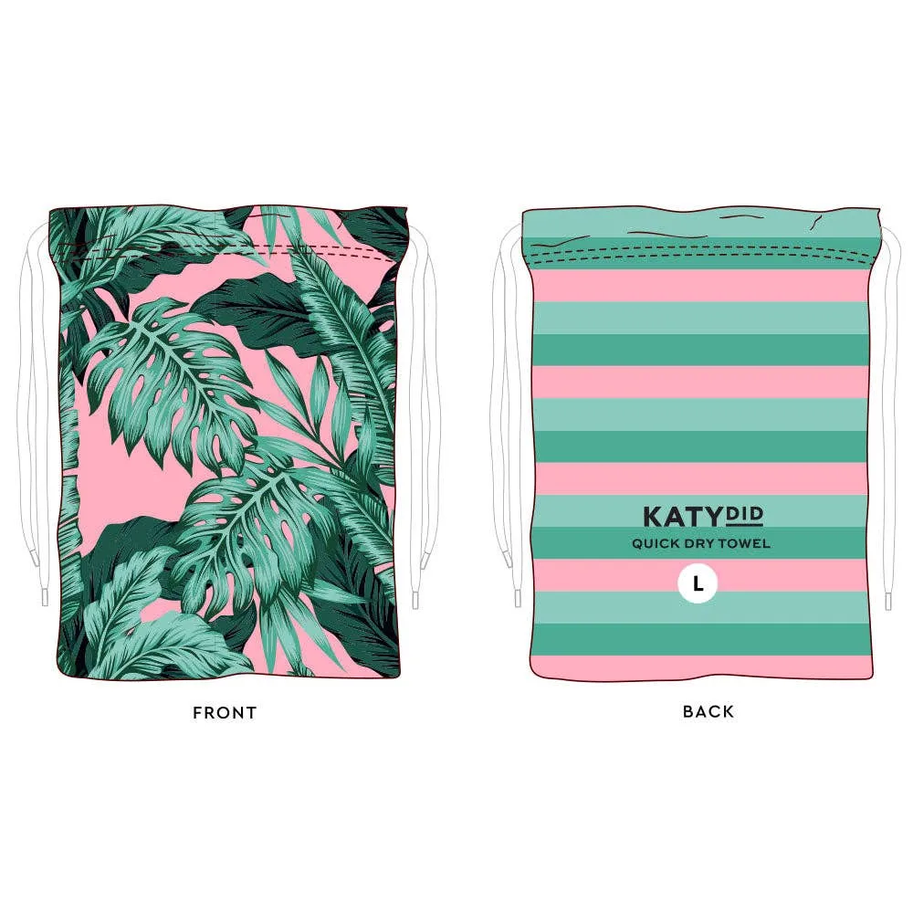 Tropical Leaves Quick Dry Towel