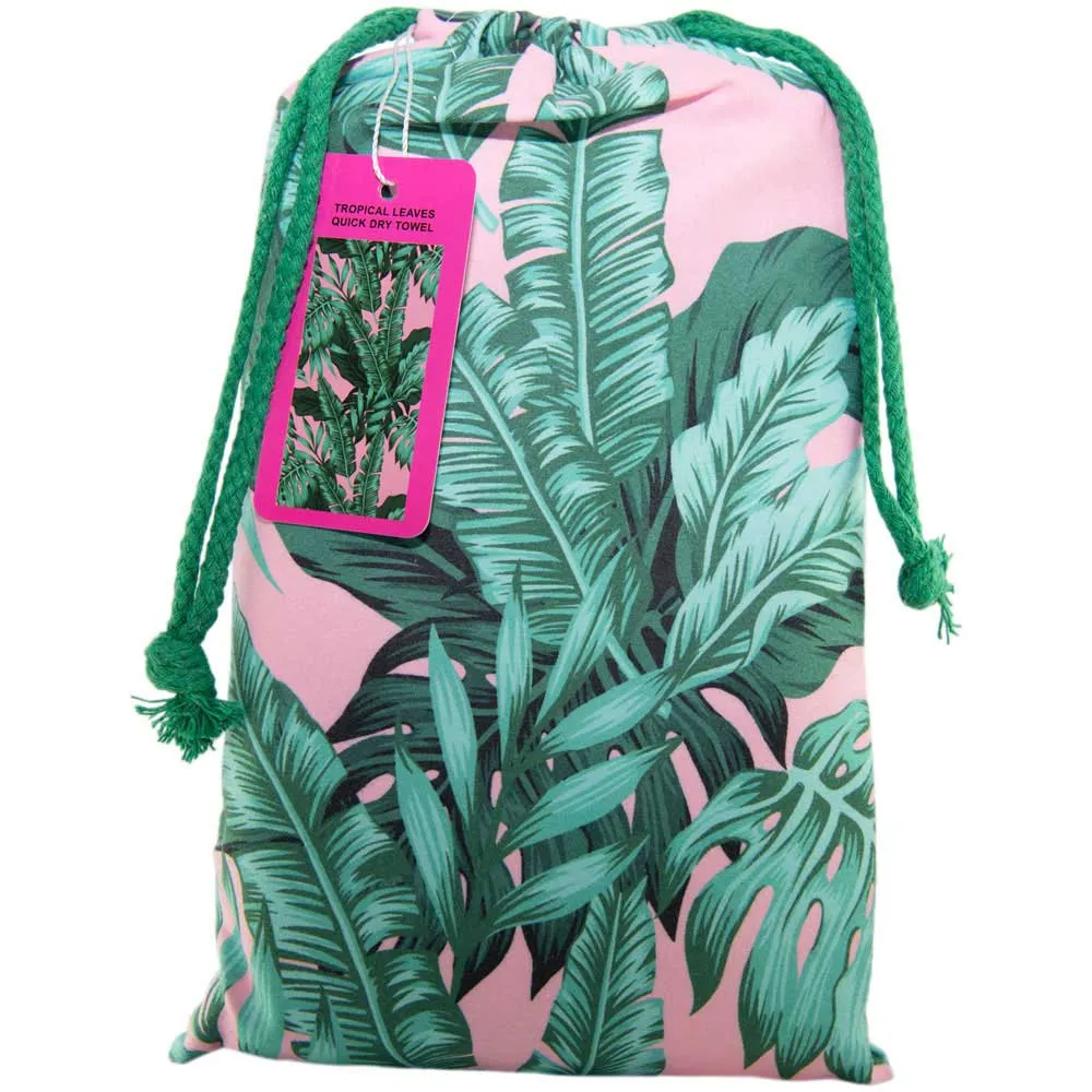 Tropical Leaves Quick Dry Towel